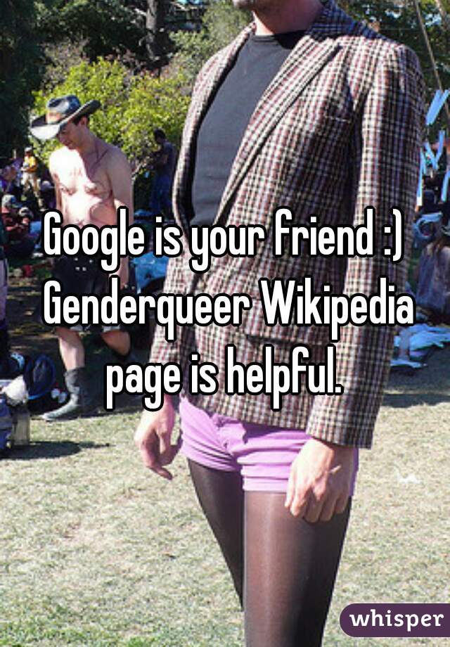 Google is your friend :) Genderqueer Wikipedia page is helpful. 