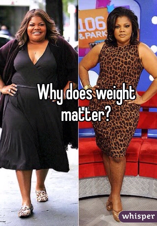 Why does weight matter? 