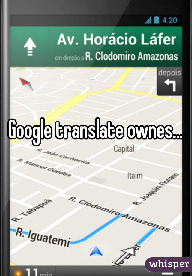 Google translate ownes...