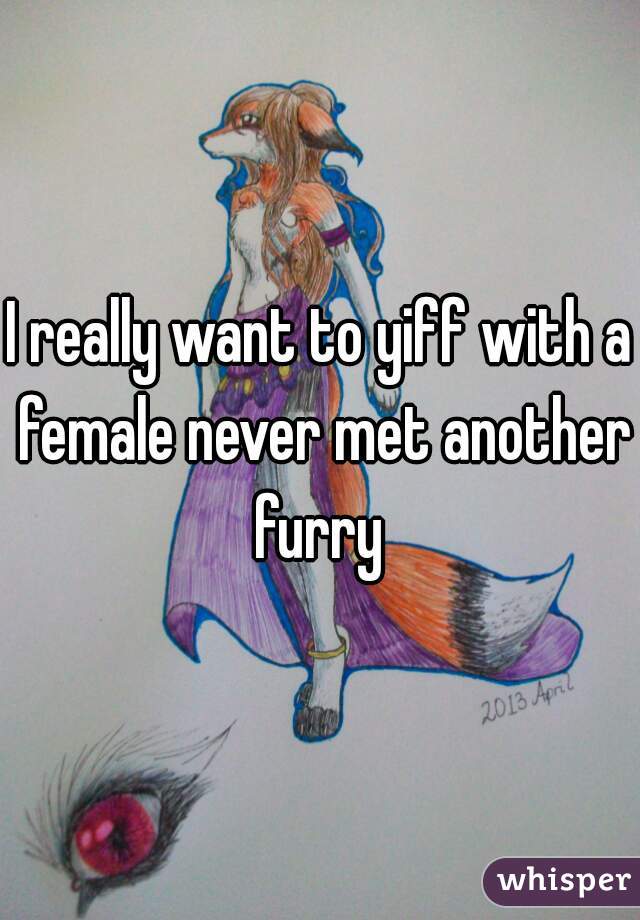 I really want to yiff with a female never met another furry 
