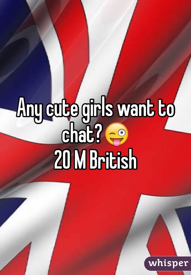 Any cute girls want to chat?😜
20 M British 
