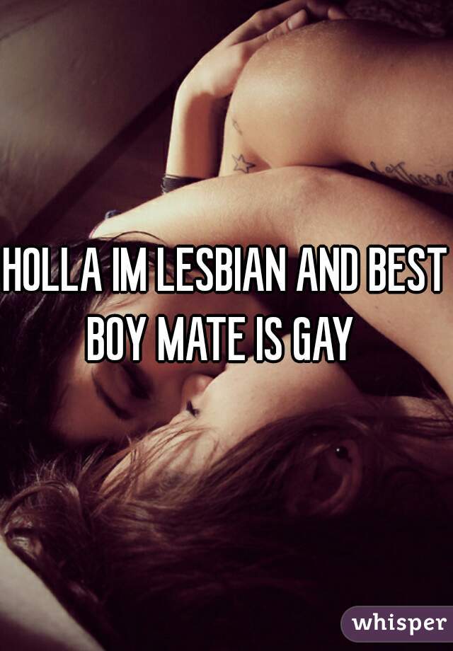 HOLLA IM LESBIAN AND BEST BOY MATE IS GAY  
