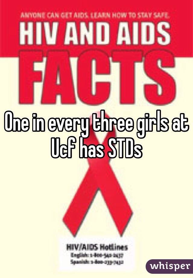One in every three girls at Ucf has STDs 