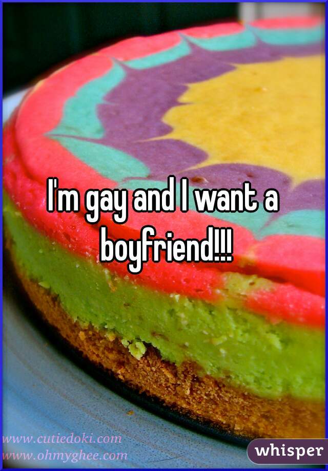 I'm gay and I want a boyfriend!!!