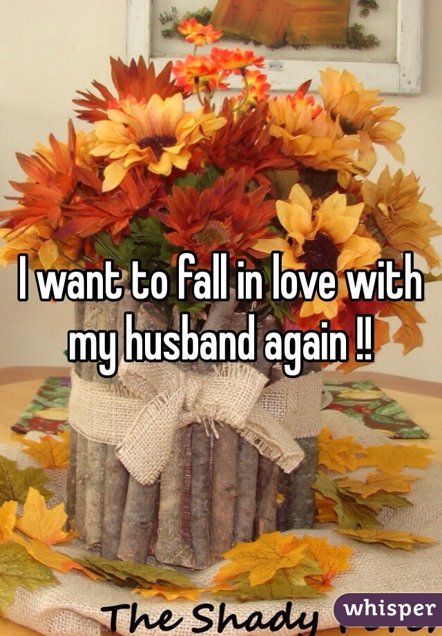 I want to fall in love with my husband again !!