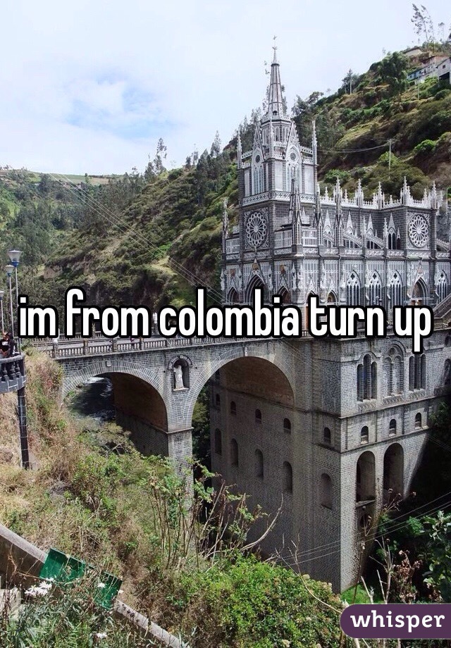 im from colombia turn up