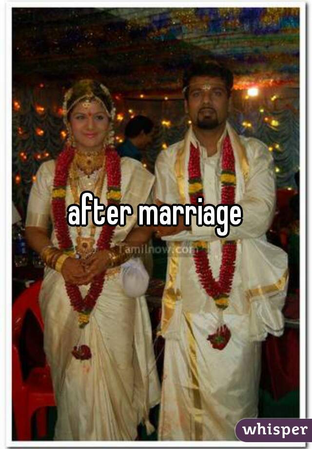 after marriage