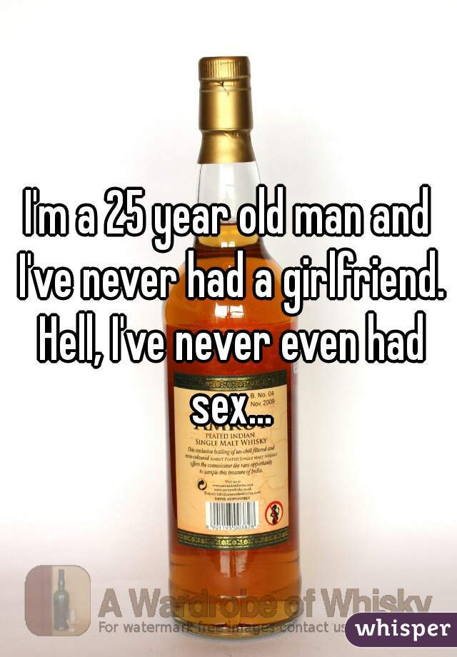I'm a 25 year old man and I've never had a girlfriend. Hell, I've never even had sex...