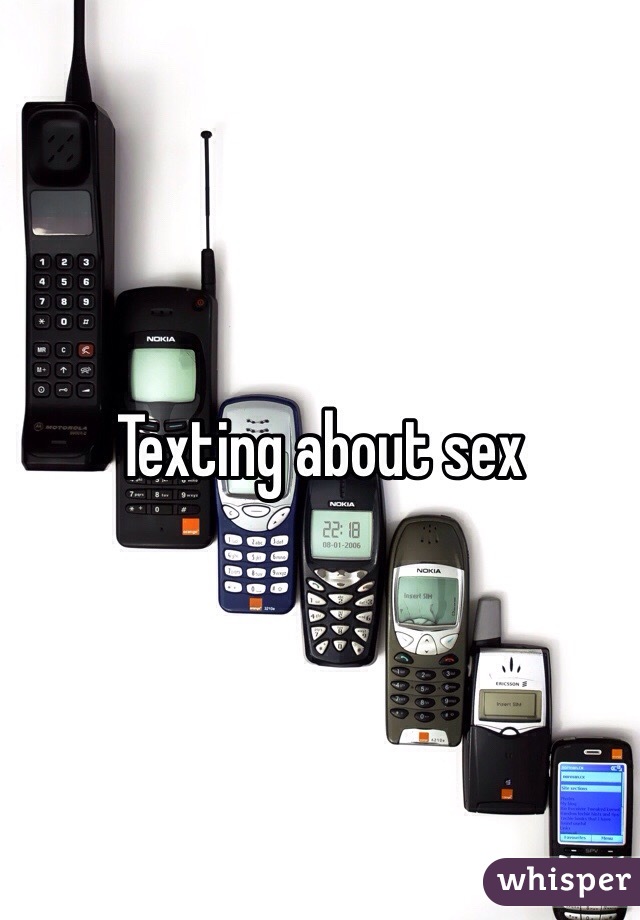 Texting about sex