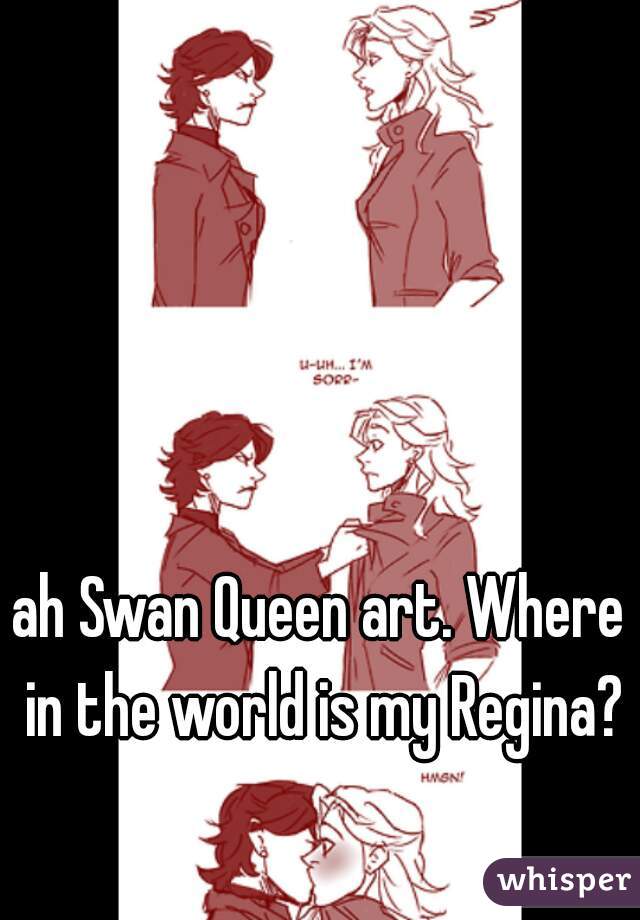 ah Swan Queen art. Where in the world is my Regina?