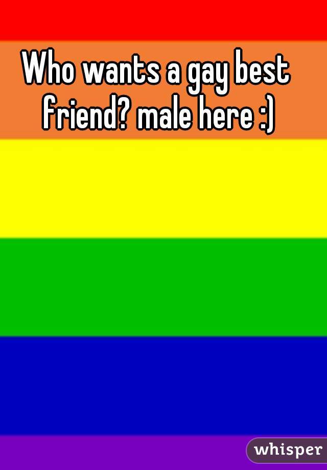 Who wants a gay best friend? male here :)