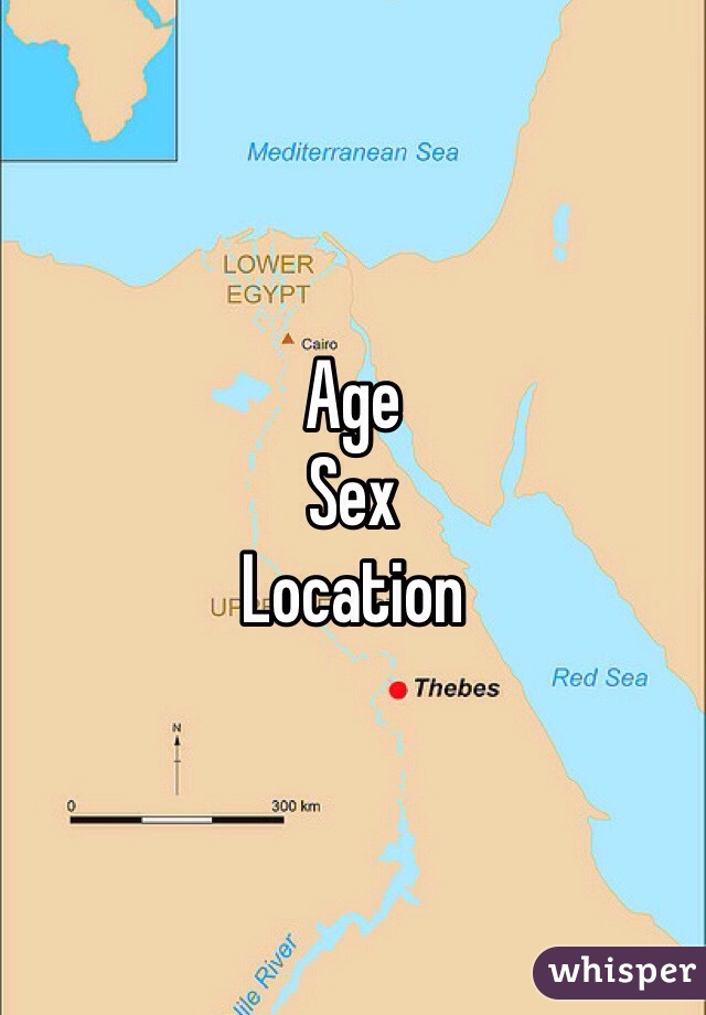 Age 
Sex 
Location 