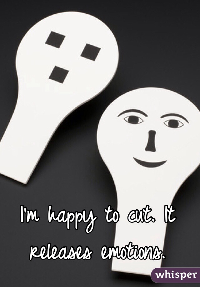 I'm happy to cut. It releases emotions.