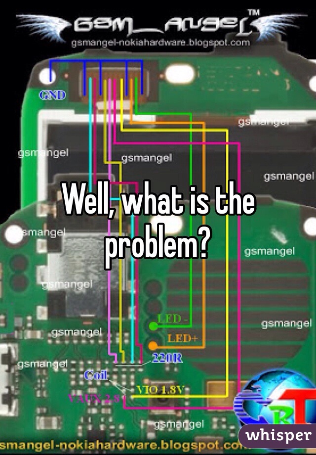 Well, what is the problem?