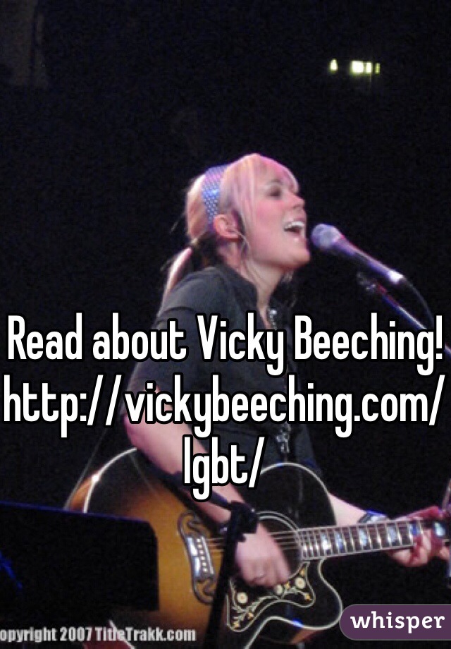 Read about Vicky Beeching!
http://vickybeeching.com/lgbt/
