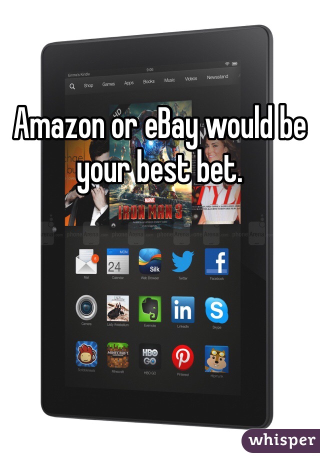 Amazon or eBay would be your best bet. 