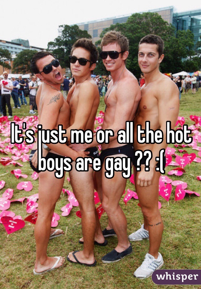 It's just me or all the hot boys are gay ?? :(