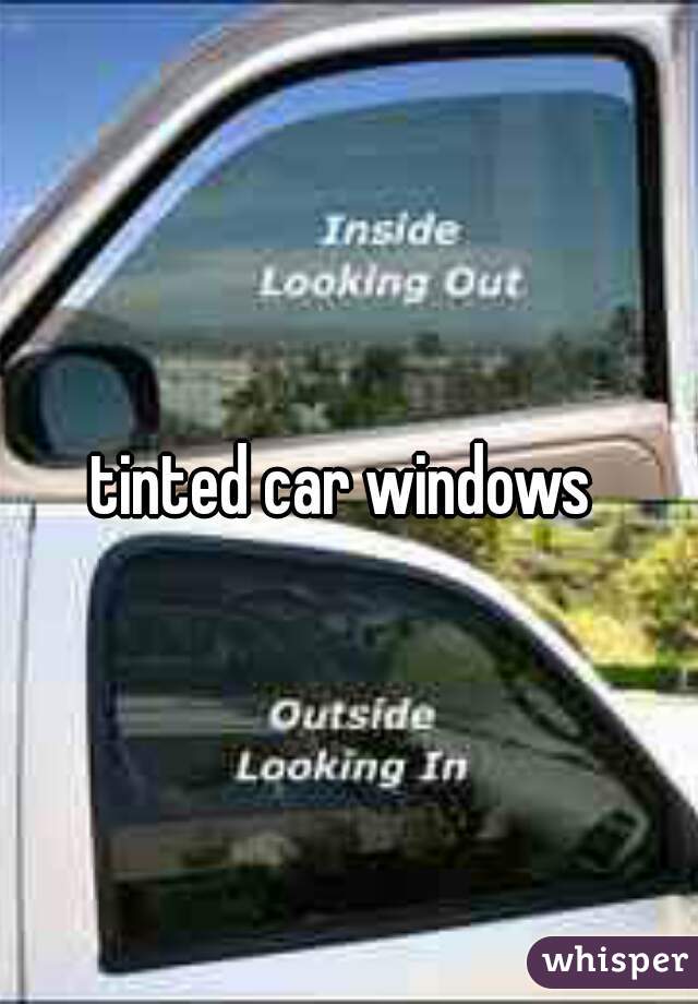 tinted car windows 