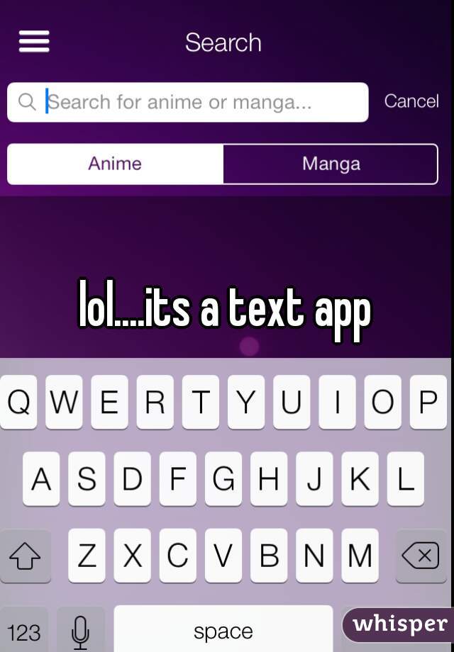lol....its a text app