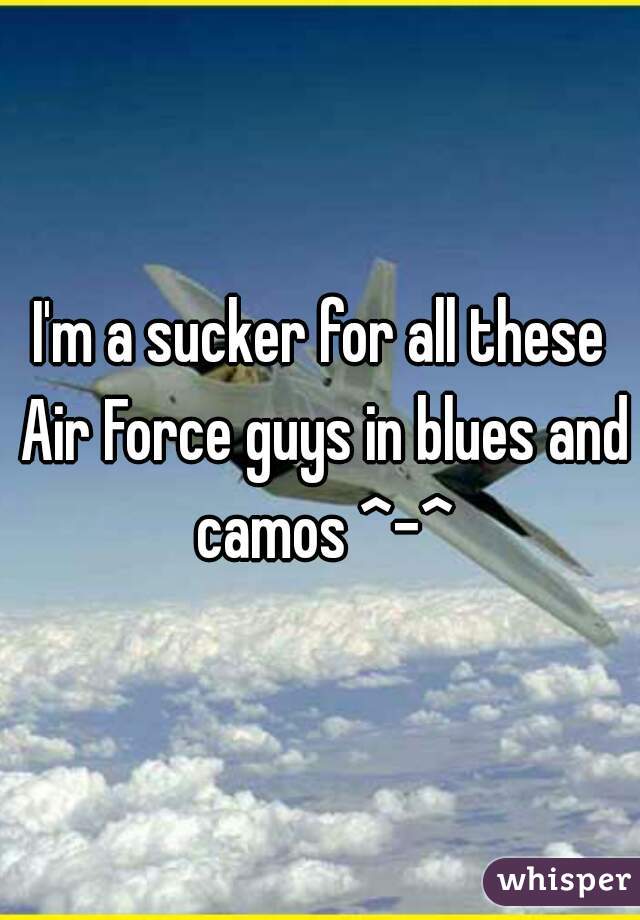 I'm a sucker for all these Air Force guys in blues and camos ^-^