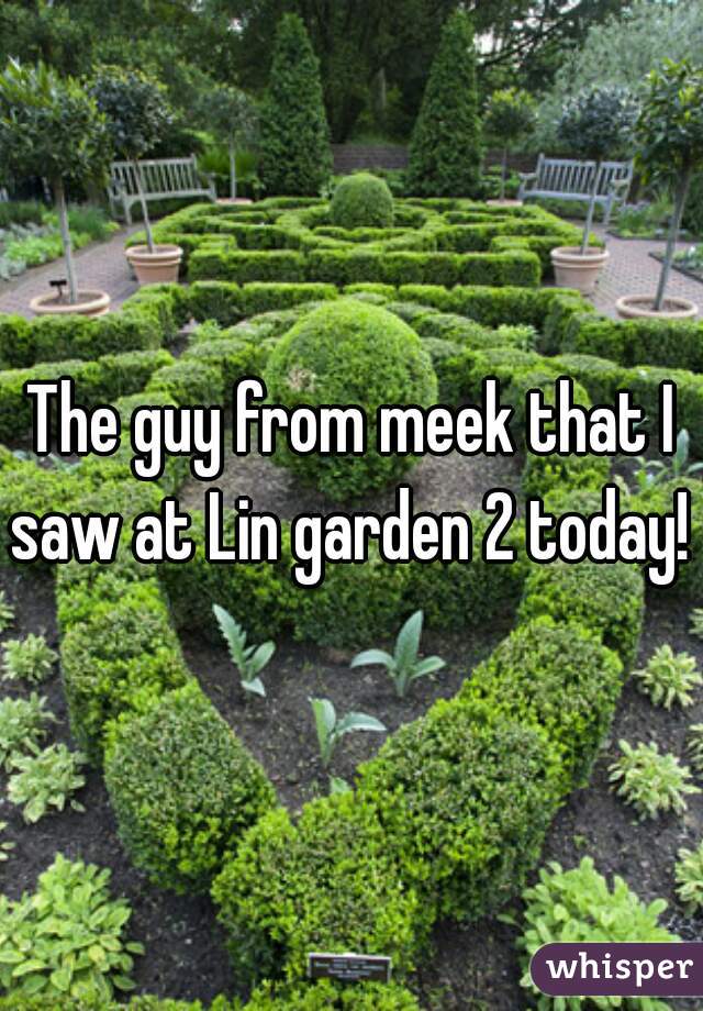 The guy from meek that I saw at Lin garden 2 today! 