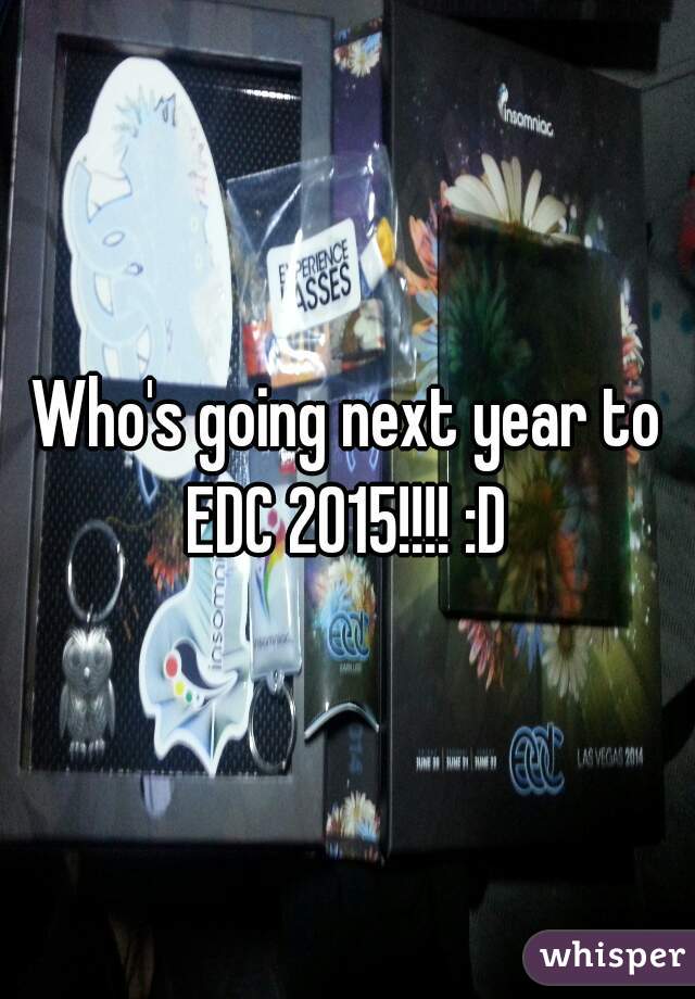 Who's going next year to EDC 2015!!!! :D 