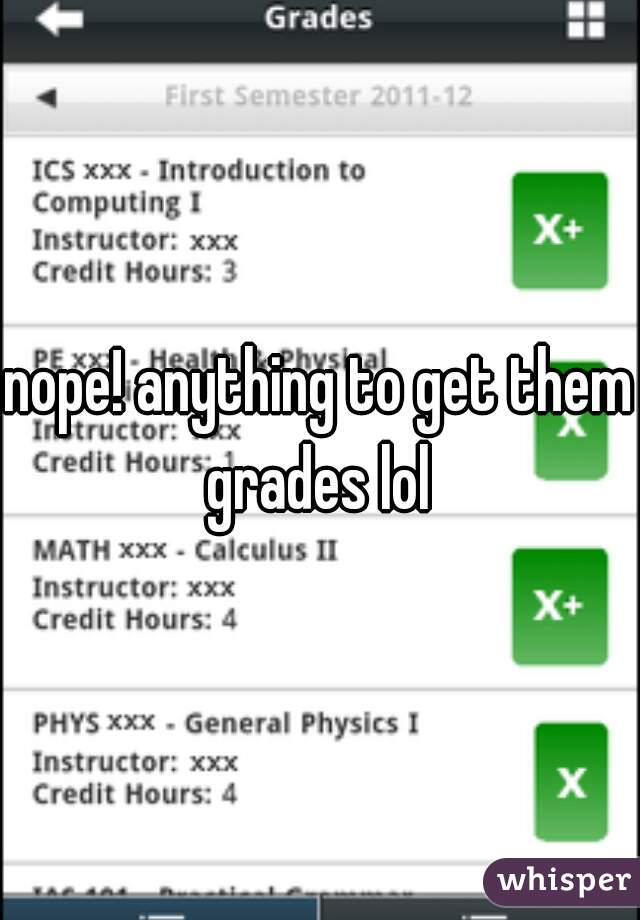 nope! anything to get them grades lol 