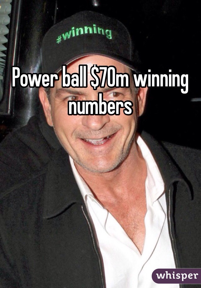 Power ball $70m winning numbers