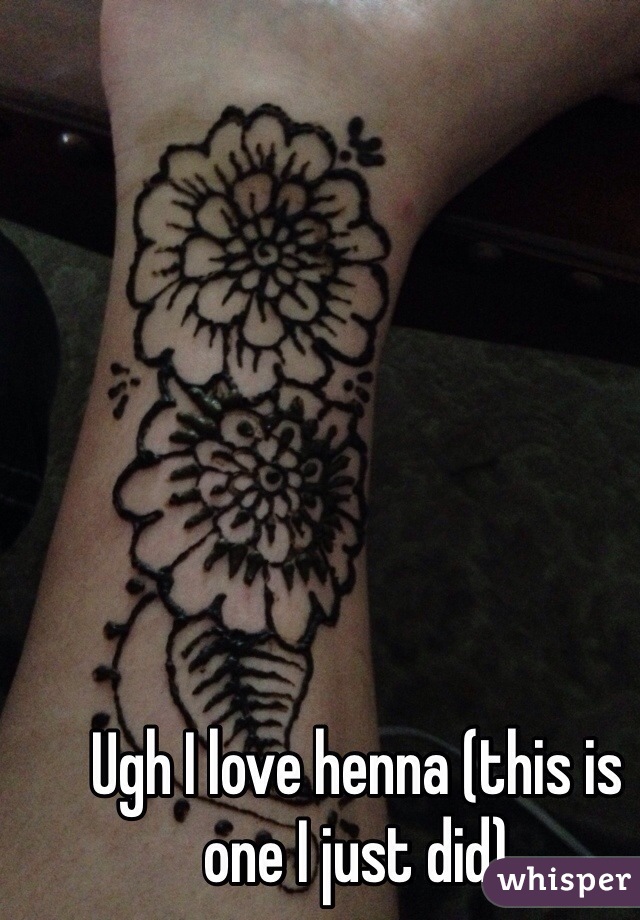 Ugh I love henna (this is one I just did)