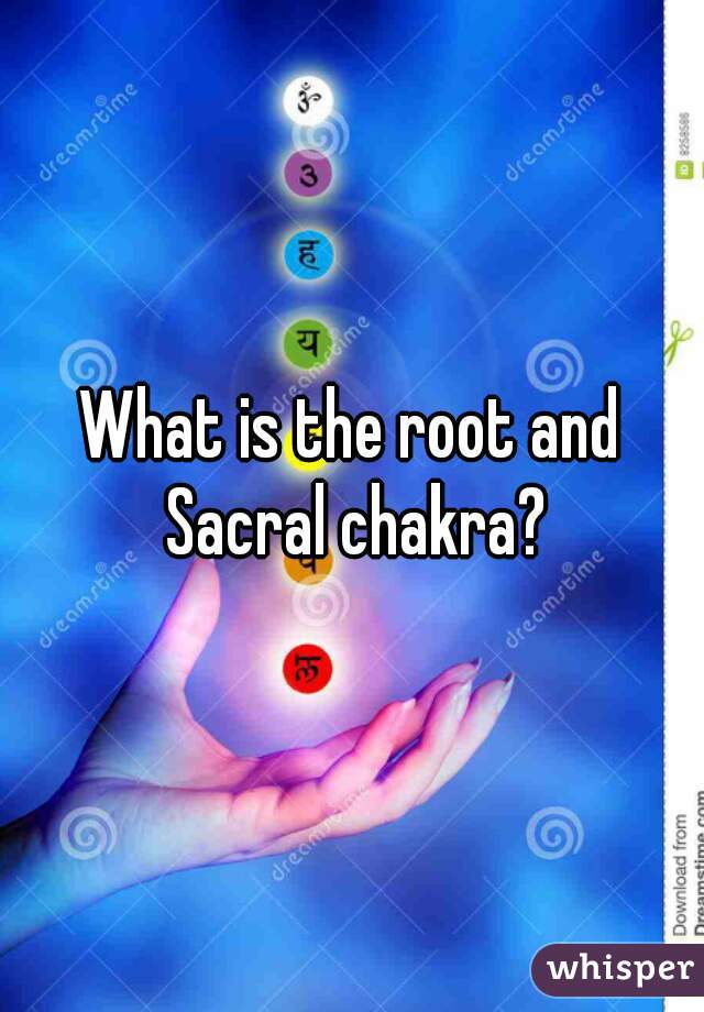 What is the root and Sacral chakra?