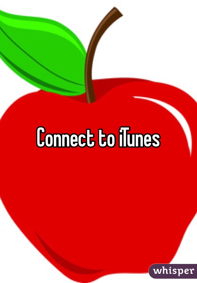 Connect to iTunes 