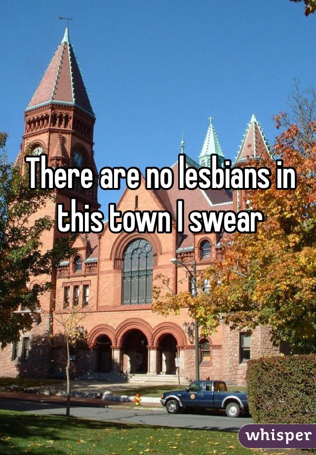 There are no lesbians in this town I swear 