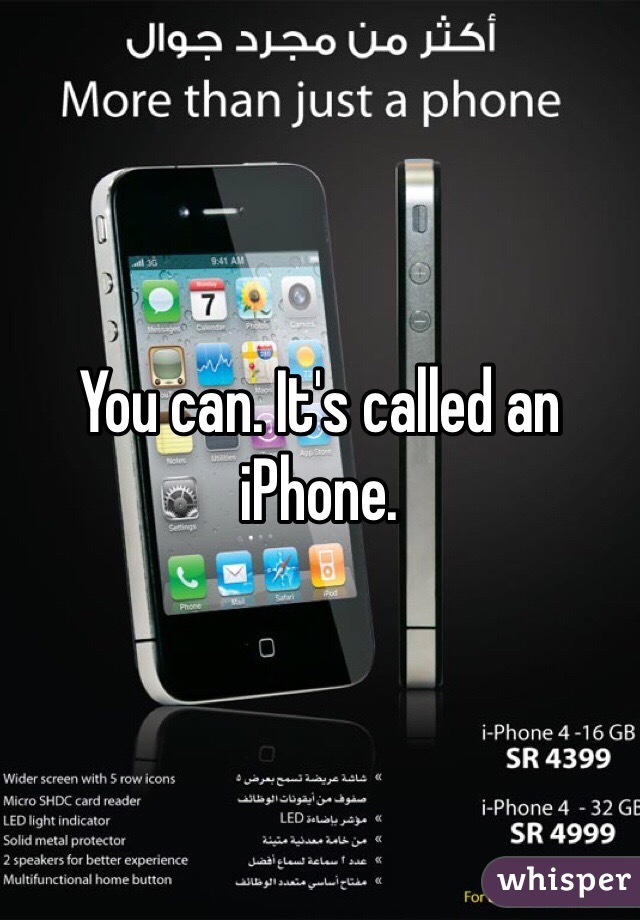 You can. It's called an iPhone. 