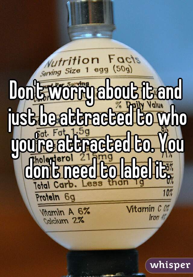 Don't worry about it and just be attracted to who you're attracted to. You don't need to label it.