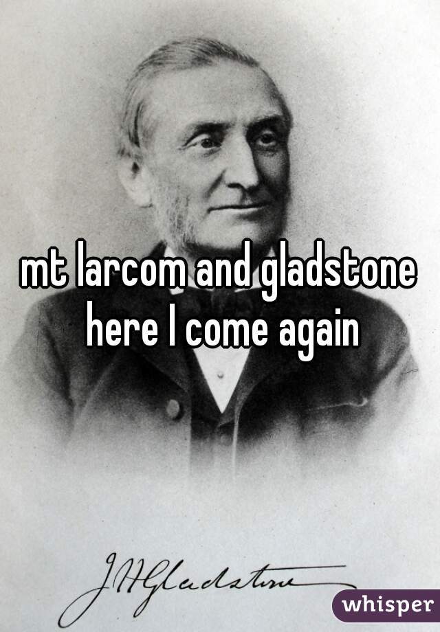 mt larcom and gladstone here I come again