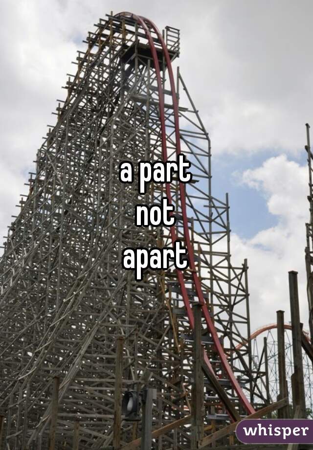 a part
not
apart