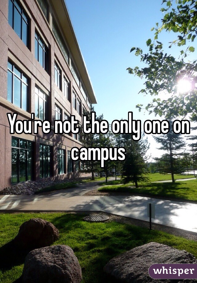You're not the only one on campus