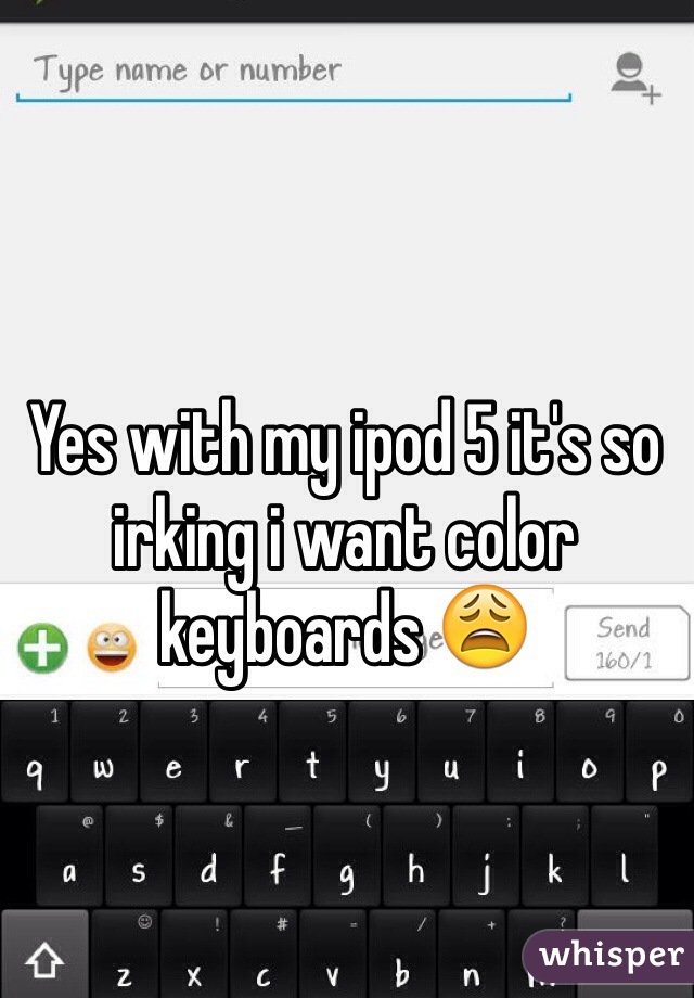 Yes with my ipod 5 it's so irking i want color keyboards 😩