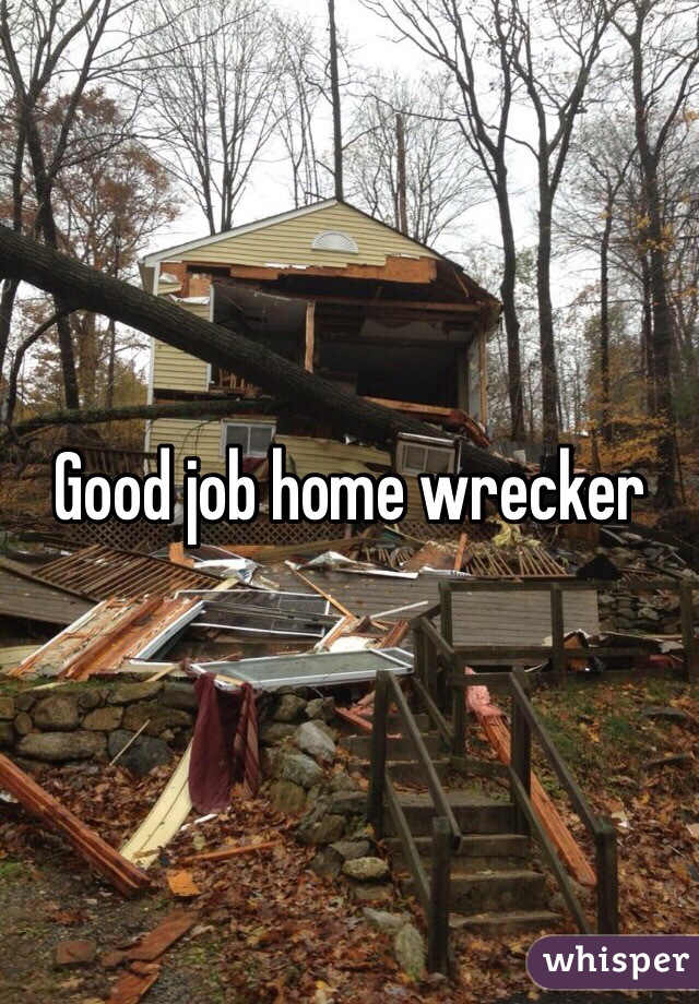 Good job home wrecker 