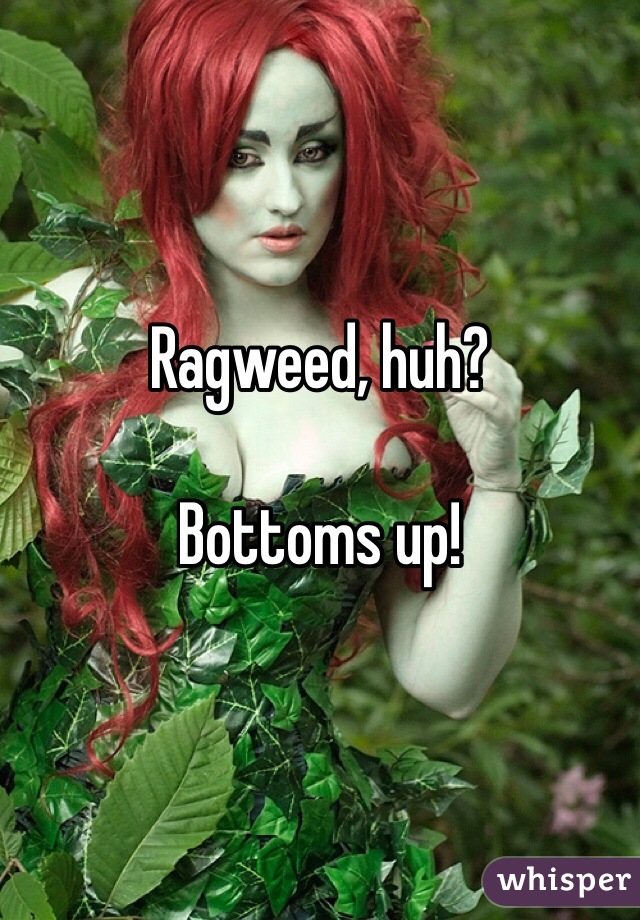 Ragweed, huh?

Bottoms up!