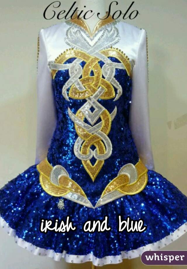 irish and blue