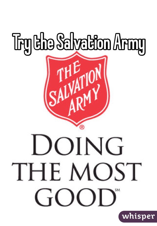 Try the Salvation Army