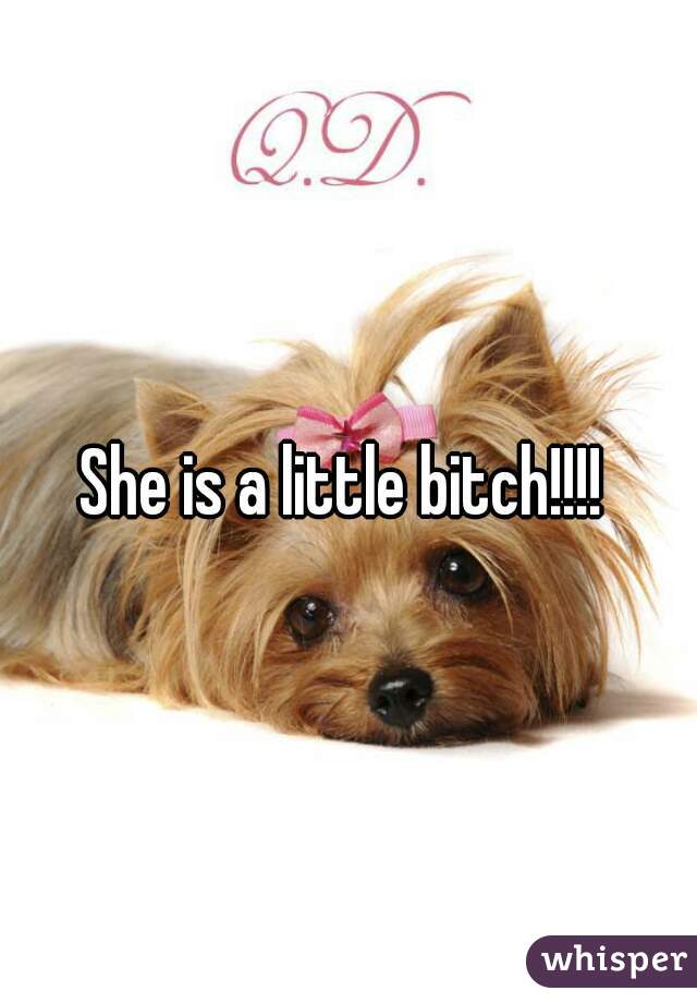 She is a little bitch!!!! 