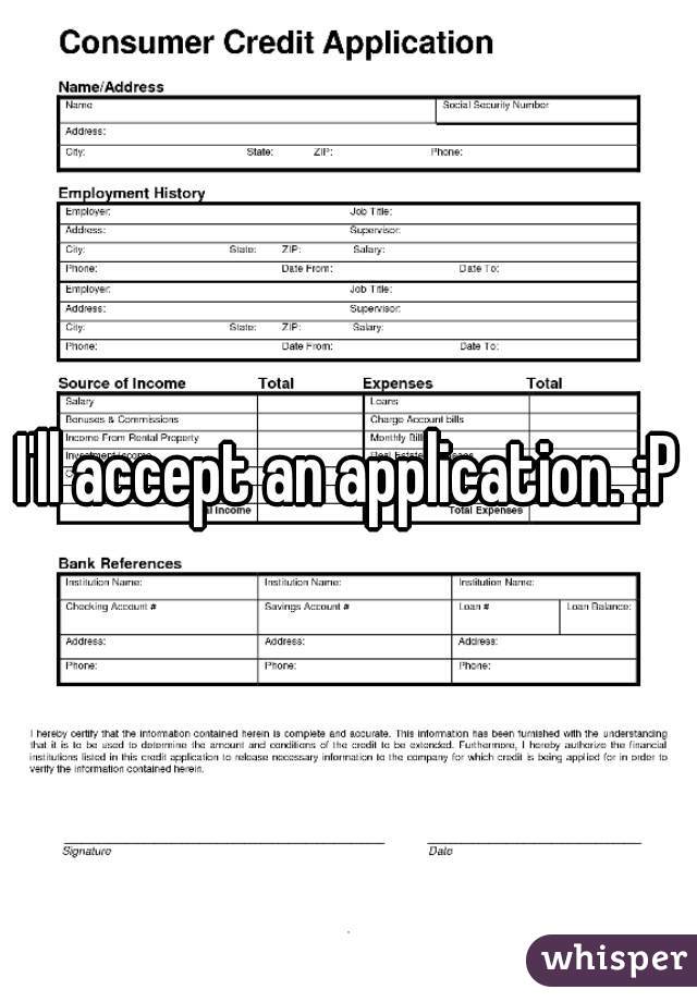 I'll accept an application. :P