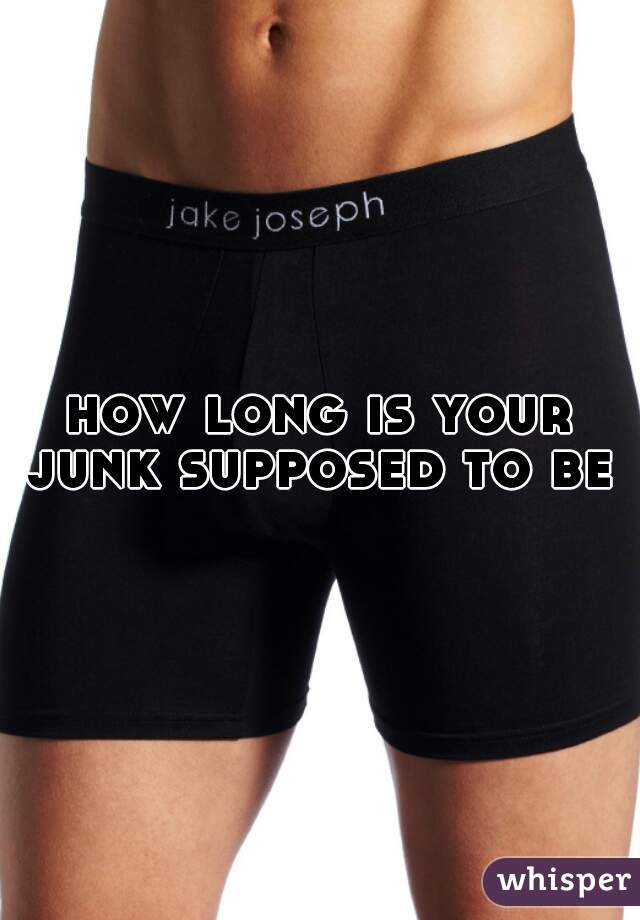 how long is your junk supposed to be 