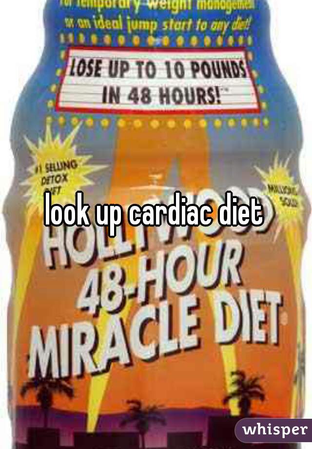 look up cardiac diet