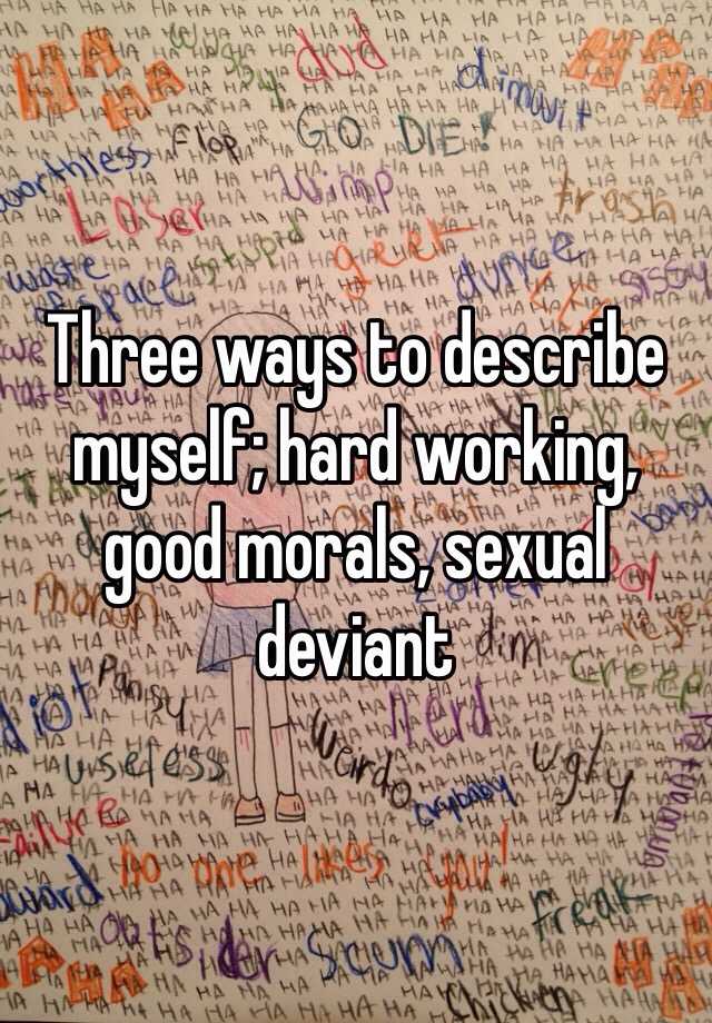 Ways To Describe Morals