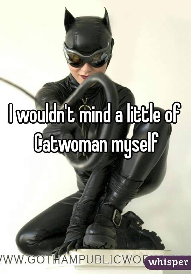 I wouldn't mind a little of Catwoman myself
