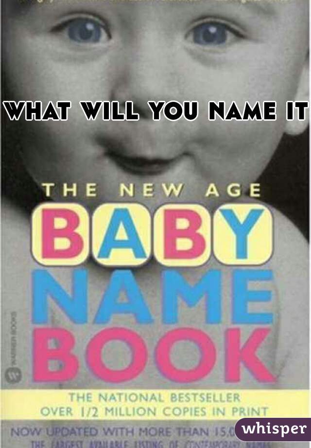 what will you name it