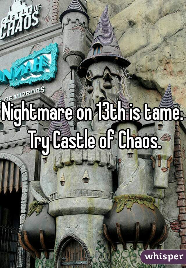 Nightmare on 13th is tame. Try Castle of Chaos.